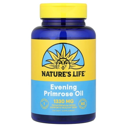 네츄럴 라이프 Nature's Life, 달맞이꽃 오일, 1,300mg, 소프트젤 60정 상세 이미지
