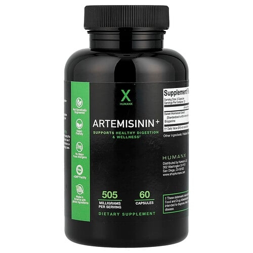 휴먼엑스 Humanx, 아르테미시닌+, 캡슐 60정(캡슐 1정당 252.5mg) 상세 이미지