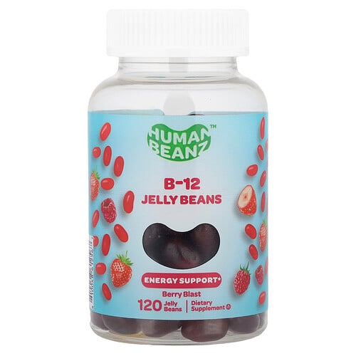 휴먼 빈즈 Human Beanz, B-12 젤리빈, Berry Blast, 젤리빈 120개(젤리빈 1개당 333mcg) 상세 이미지