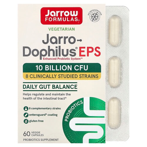 자로우 포뮬라 Jarrow Formulas, Jarro-Dophilus® EPS, 베지 캡슐 60정(캡슐당 50억CFU) 상세 이미지