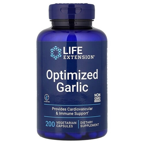 라이프 익스텐션 Life Extension, 옵티마이즈드 갈릭, 베지 캡슐 200정(캡슐 1정당 600mg) 상세 이미지