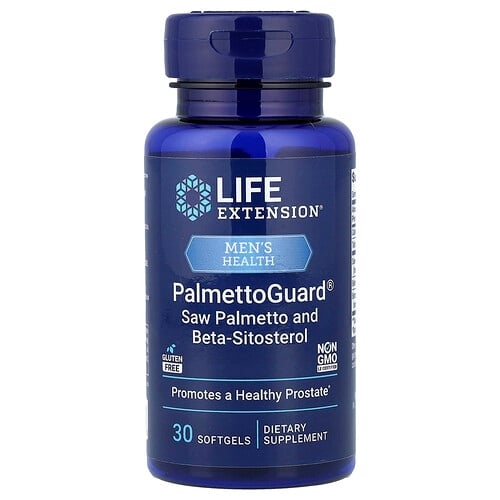 라이프 익스텐션 Life Extension, 남성 건강, PalmettoGuard®, 쏘팔메토 및 베타-시토스테롤, 소프트젤 30정 상세 이미지