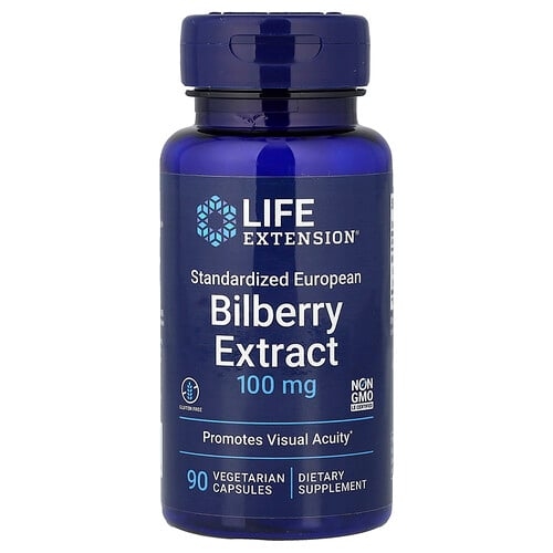 라이프 익스텐션 Life Extension, 빌베리 추출물, 100mg, 베지 캡슐 90정 상세 이미지