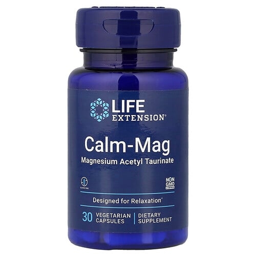 라이프 익스텐션 Life Extension, Calm-Mag, 마그네슘 아세틸 타우리네이트, 베지 캡슐 30정 상세 이미지