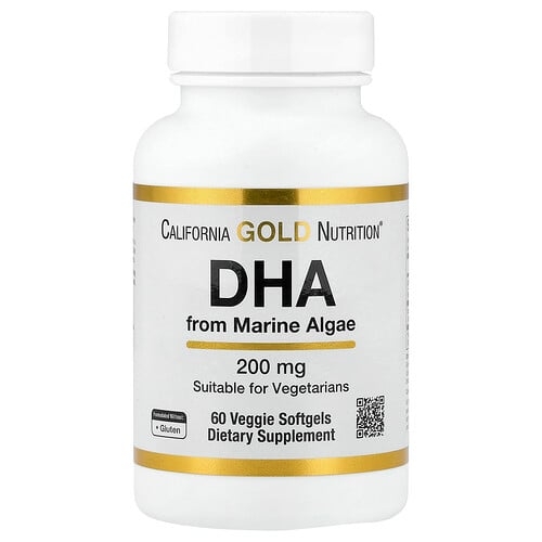 캘리포니아 골드 뉴트리션 California Gold Nutrition, 해조류 유래 DHA, 200mg, 베지 소프트젤 60정 상세 이미지