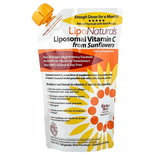 Lipo Naturals, 해바라기 추출 리포소말 비타민C, 443ml(15oz) 상세 이미지