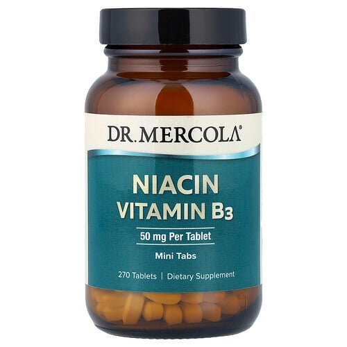 닥터 멀코라 Dr. Mercola, 니아신, 비타민B3, 50mg, 270정 상세 이미지