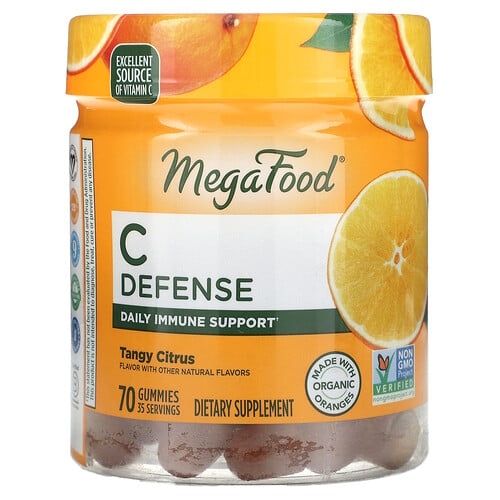 메가푸드 MegaFood, C 디펜스, 탠지 시트러스 맛, 구미젤리 70개 상세 이미지