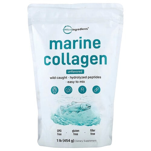 마이크로 인그리디언츠 Micro Ingredients, 해양 콜라겐, 무맛, 454g(1lb) 상세 이미지