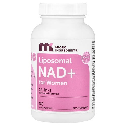 마이크로 인그리디언츠 Micro Ingredients, 여성용 리포소말 NAD+, 베지 캡슐 180정 상세 이미지