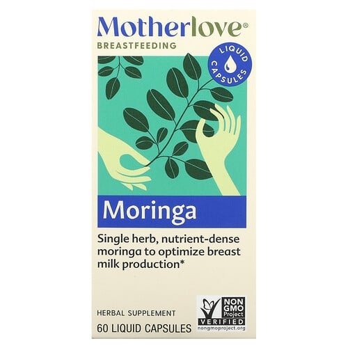머더러브 Motherlove, 수유 중인 산모용, 모링가, 액상 캡슐 60정(캡슐 1정당 579mg) 상세 이미지