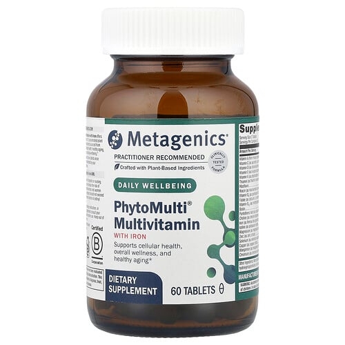 메타제닉스 Metagenics, PhytoMulti® 종합비타민, 철분 함유, 60정 상세 이미지