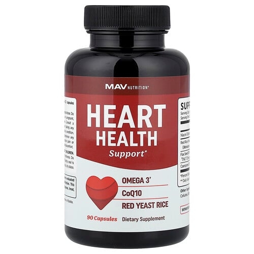 MAV Nutrition, 심장 건강 지원, 캡슐 90정 상세 이미지