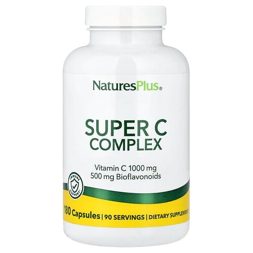 네이쳐스 플러스 NaturesPlus, 슈퍼 C 복합체, 캡슐 180정 상세 이미지