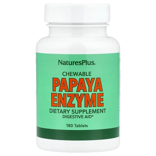 네이쳐스 플러스 NaturesPlus, 츄어블 파파야 효소, 180 정 상세 이미지