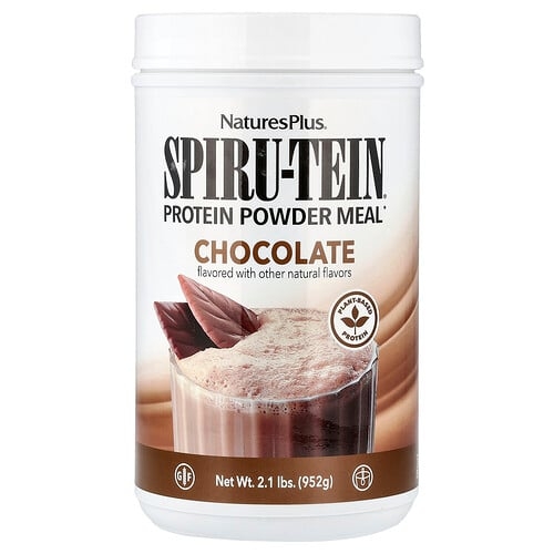 네이쳐스 플러스 NaturesPlus, Spiru-Tein®, 단백질 분말 식사, 초콜릿 맛, 952g(2.1lb) 상세 이미지