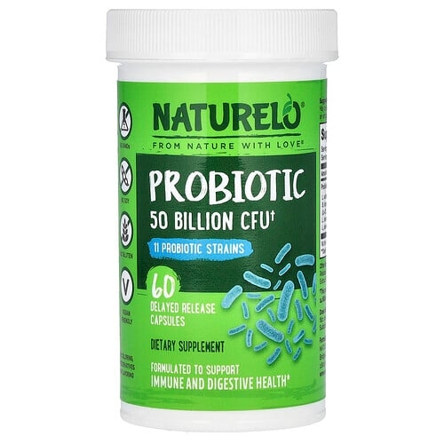 내추렐로 NATURELO, 프로바이오틱, 500억CFU, 지연 방출 캡슐 60정 상세 이미지