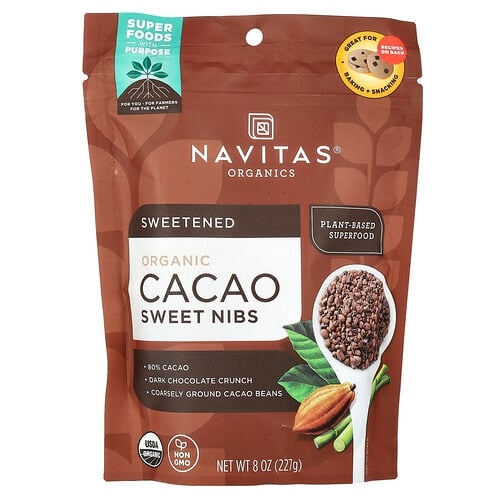 나비타스 오가닉스 Navitas Organics, 유기농 카카오 스위트 닙스, 227g(8oz) 상세 이미지
