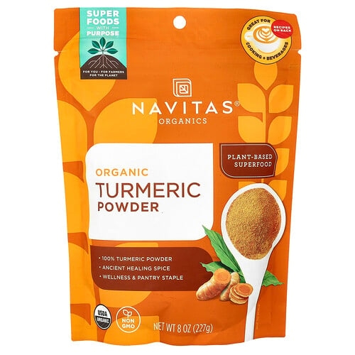 나비타스 오가닉스 Navitas Organics, 유기농 터메릭 파우더, 224g(8oz) 상세 이미지