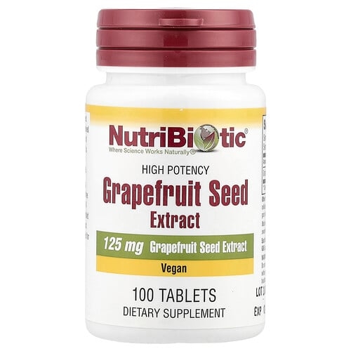 뉴트리바이오틱 NutriBiotic, 자몽 씨 추출물, 고효능, 125mg, 100정 상세 이미지