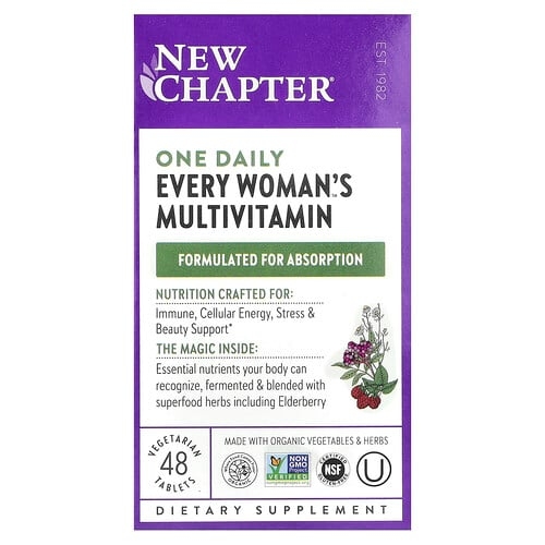 뉴챕터 New Chapter, One Daily Every Woman's™ 종합비타민, 베지 정제 48정 상세 이미지