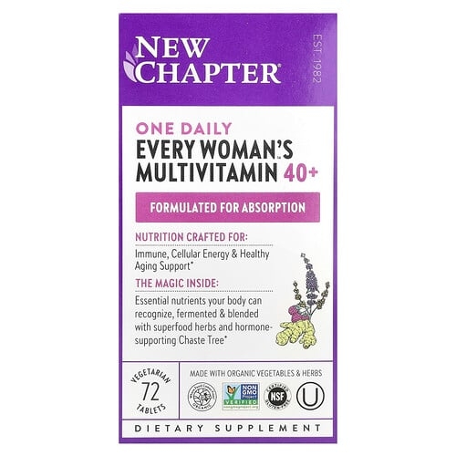 뉴챕터 New Chapter, One Daily Every Woman's™ 종합비타민 40+, 베지 정제 72정 상세 이미지