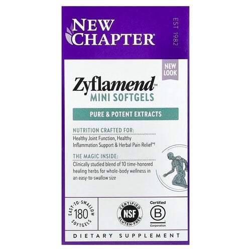 뉴챕터 New Chapter, Zyflamend™, 미니 소프트젤 180정 상세 이미지