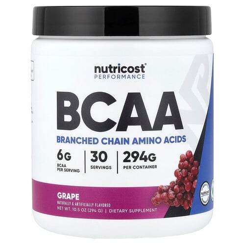 뉴트리코스트 Nutricost, 퍼포먼스, BCAA, 포도 맛, 294g(10.5oz) 상세 이미지