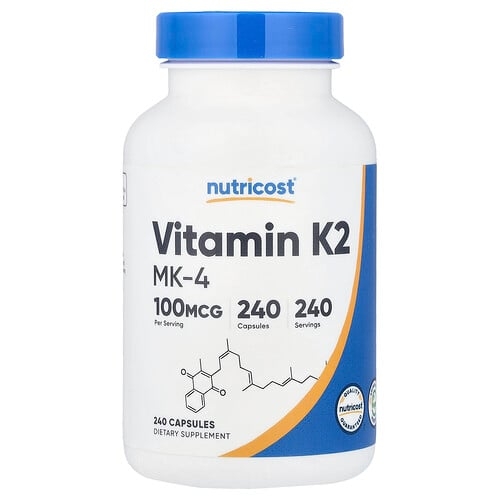 뉴트리코스트 Nutricost, 비타민K2 MK-4, 100mcg, 캡슐 240정 상세 이미지