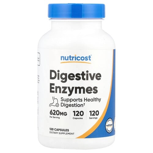 뉴트리코스트 Nutricost, 소화 효소, 620mg, 캡슐 120정 상세 이미지