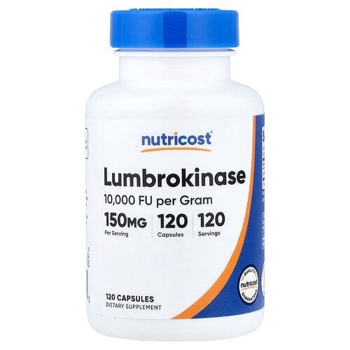 뉴트리코스트 Nutricost, 룸브로키나제, 150mg, 캡슐 120정 상세 이미지