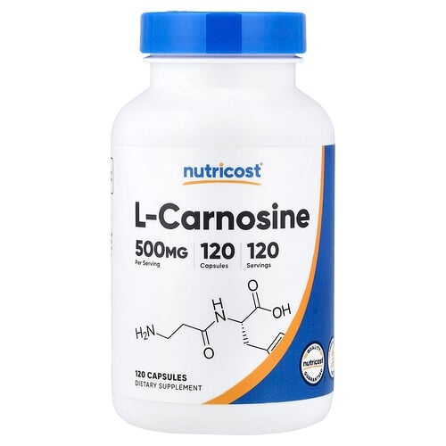뉴트리코스트 Nutricost, l-카르노신, 500mg, 캡슐 120정 상세 이미지