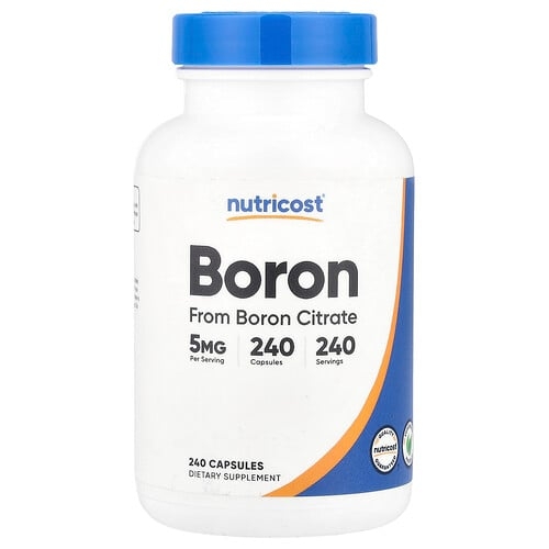 뉴트리코스트 Nutricost, 붕소, 5mg, 캡슐 240정 상세 이미지