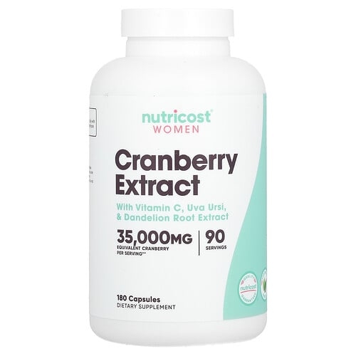 뉴트리코스트 Nutricost, 여성용, 크랜베리 추출물, 캡슐 180정 상세 이미지