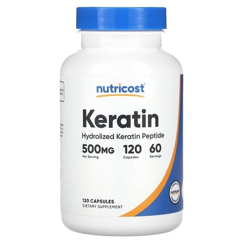 뉴트리코스트 Nutricost, 케라틴, 캡슐 120정(캡슐 1정당 250mg) 상세 이미지