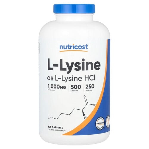 뉴트리코스트 Nutricost, L-라이신, 캡슐 500정(캡슐당 500mg) 상세 이미지