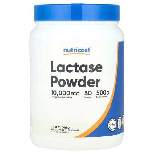 뉴트리코스트 Nutricost, 락타아제 분말, 무맛, 500g(1.1lb) 상세 이미지