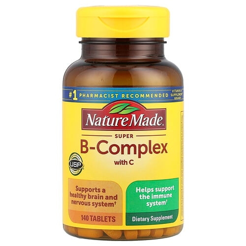 네이쳐메이드 Nature Made, 비타민C 함유 슈퍼 B-복합체, 140정 상세 이미지