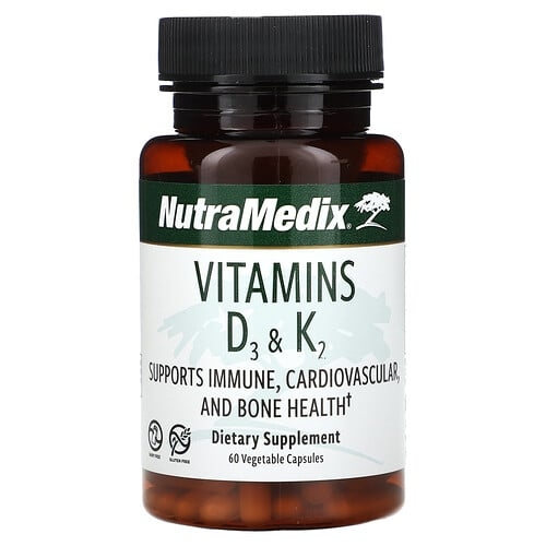 뉴트라메딕스 NutraMedix, 비타민D3 및 K2, 베지 캡슐 60정 상세 이미지