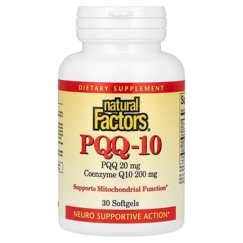 네츄럴 펙터스 Natural Factors, PQQ-10, 소프트젤 30정 상세 이미지