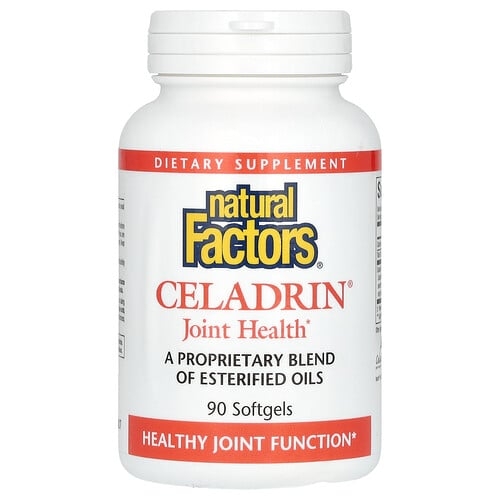 네츄럴 펙터스 Natural Factors, Celadrin, 관절 건강, 소프트젤 90정 상세 이미지