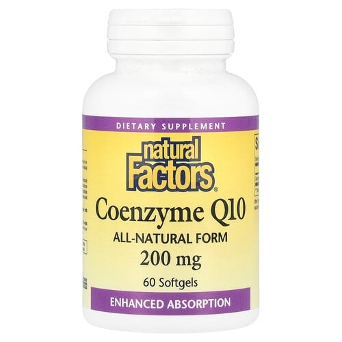 네츄럴 펙터스 Natural Factors, 코엔자임 Q10, 200mg, 소프트젤 60정 상세 이미지
