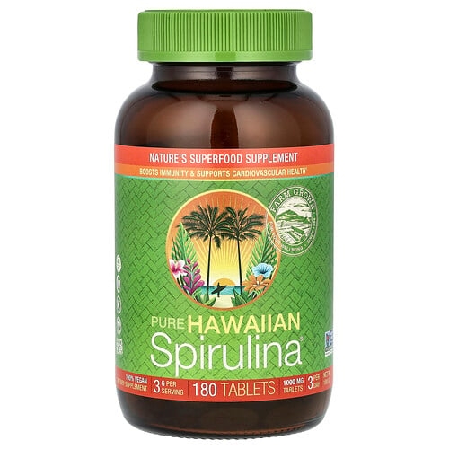 뉴트렉스 하와이 Nutrex Hawaii, Pure Hawaiian Spirulina®, 1,000mg, 180정 상세 이미지