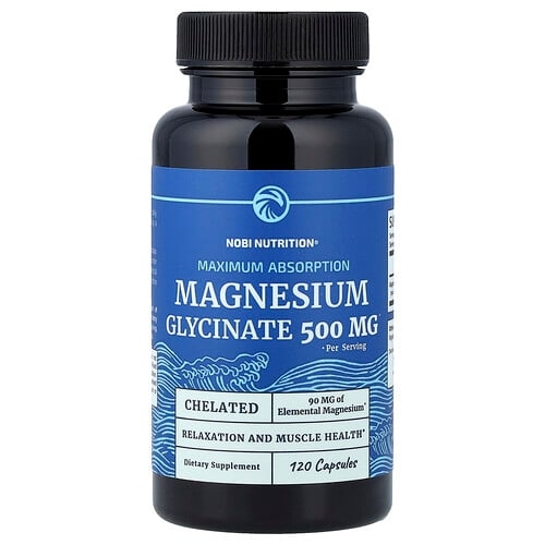 Nobi Nutrition, 마그네슘 글리신산, 최대 흡수, 캡슐 120정(캡슐 1정당 250mg) 상세 이미지