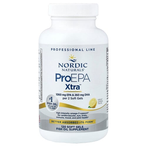 노르딕 네츄럴 프로페셔날 Nordic Naturals, ProEPA Xtra™, 레몬 맛, 소프트젤 120정 상세 이미지