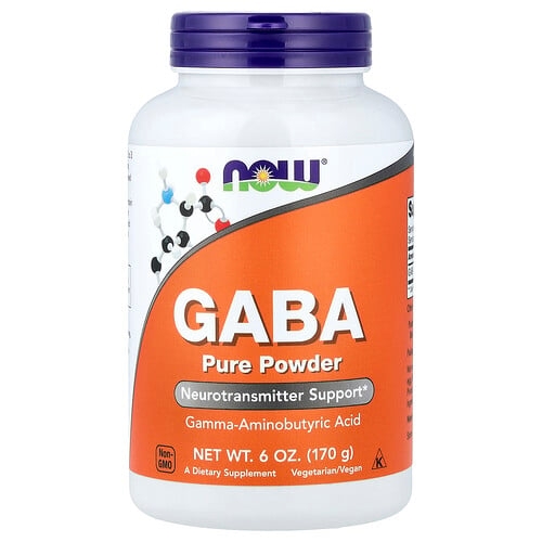 나우푸드 NOW Foods, GABA 퓨어 파우더, 170g(6oz) 상세 이미지