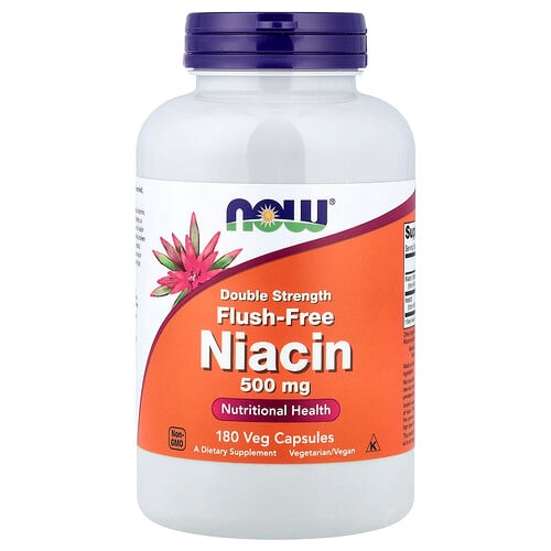 나우푸드 NOW Foods, 홍조 현상 없는 니아신, 500mg, 베지 캡슐 180정 상세 이미지