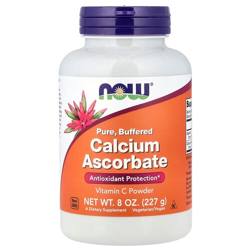 나우푸드 NOW Foods, 순수, 칼슘 아스코르빈산염 완충제, 비타민 C 파우더, 8 oz (227 g) 상세 이미지