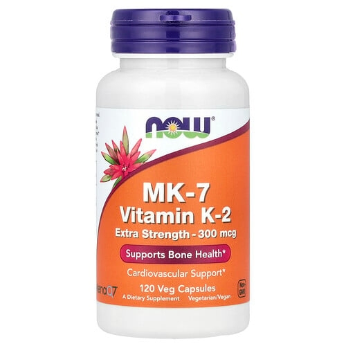나우푸드 NOW Foods, MK-7, 비타민K-2, 300mcg, 베지 캡슐 120정 상세 이미지