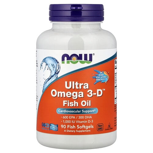 나우푸드 NOW Foods, Ultra Omega 3-D™ 피쉬 오일, 피쉬 소프트젤 90정 상세 이미지